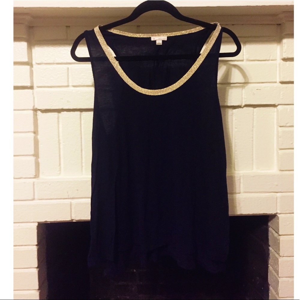 GAP Navy & Gold Top
